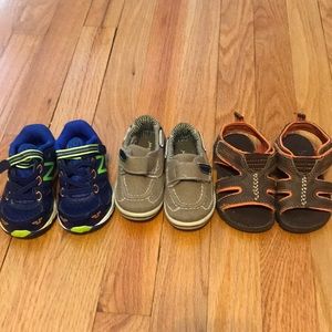 3 pairs toddler size 5 shoes